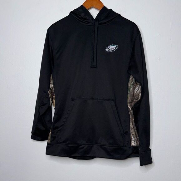 Philadelphia Eagles Dunbrooke Logo Ranger Pullover Hoodie - Black/Realtree Camo - Picture 3 of 13